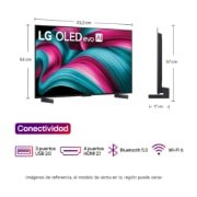 Dimensiones  Smart TV LG OLED evo AI C5 4K 